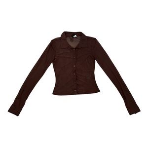 H&M sheer button up long sleeves